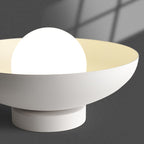 Moderna luce semi-incassata in ferro e vetro Wabi-sabi nordico a 1 luce per soggiorno