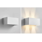 Lampada da parete LED regolabile a fascio piatto quadrato in alluminio minimalista moderno per ingresso