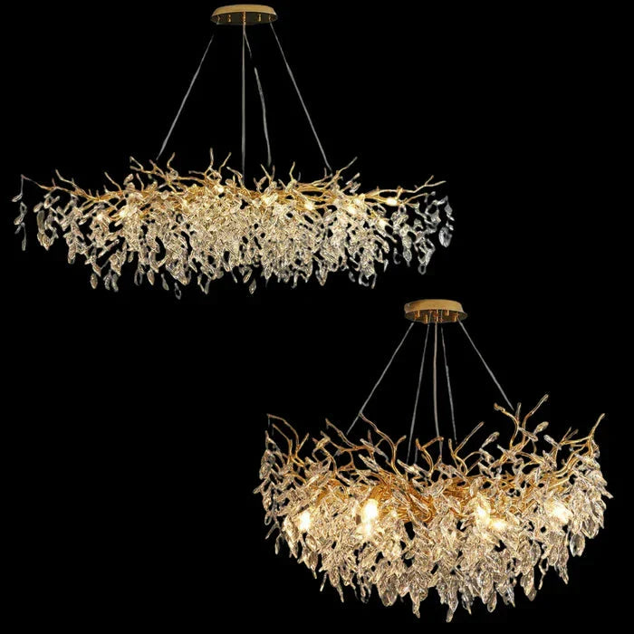 Lampadario Moderno di Lusso in Cristallo