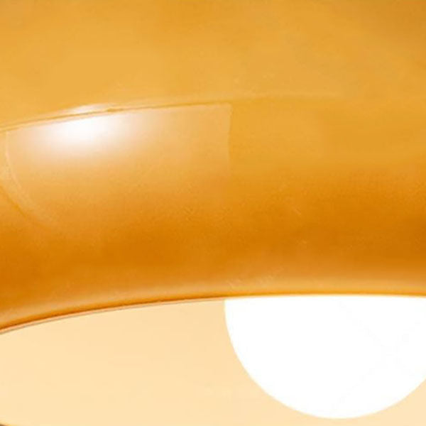 Lampada a Sospensione Moderno Retro Rotonda in Vetro Colorato con Rame Elettroplaccato 1 Luce