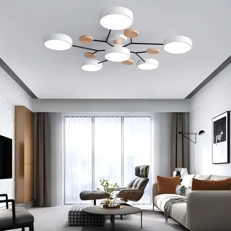 Lampada da soffitto LED circolare in acrilico