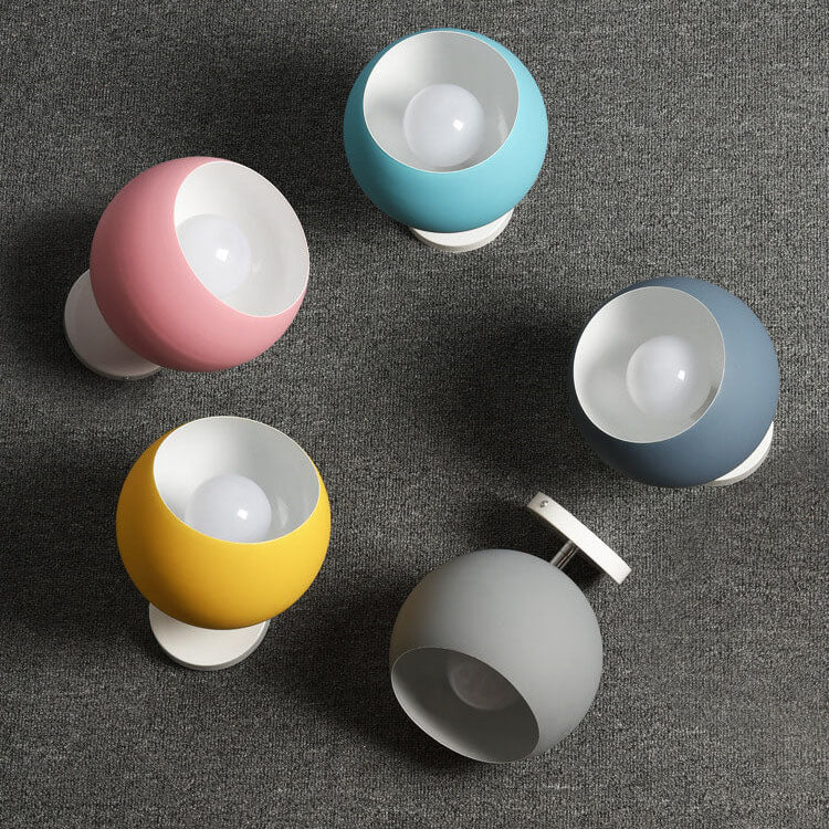 Dome Macaron Nordico 1-Luce Semi-Incastro Lampada da Soffitto
