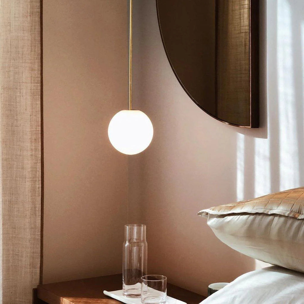 Lampada a Sospensione Minimalista in Ottone