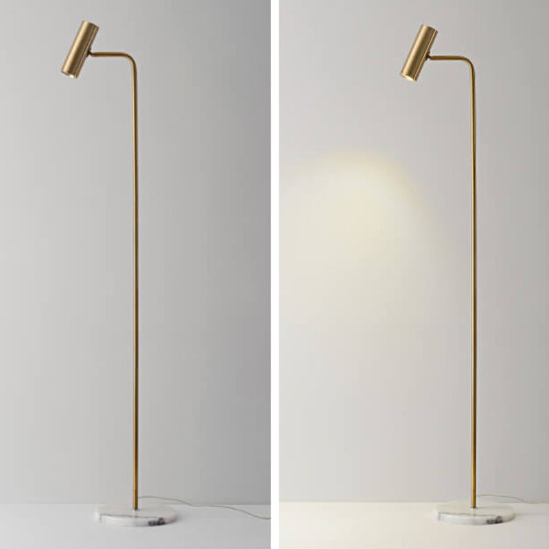 Lampada da Terra LED Regolabile in Ferro Industriale