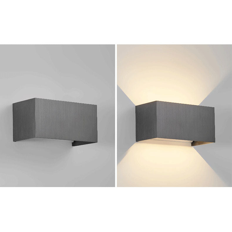 Lampada da parete LED regolabile a fascio piatto quadrato in alluminio minimalista moderno per ingresso