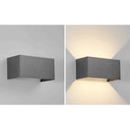 Lampada da parete LED regolabile a fascio piatto quadrato in alluminio minimalista moderno per ingresso