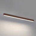 Moderna Lampada da Soffitto LED a Incasso in Alluminio con Venature di Legno