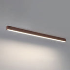 Moderna Lampada da Soffitto LED a Incasso in Alluminio con Venature di Legno