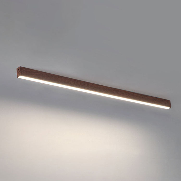 Moderna Lampada da Soffitto LED a Incasso in Alluminio con Venature di Legno