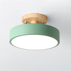 Lampada da soffitto a LED rotonda Nordic Log semi-incassata