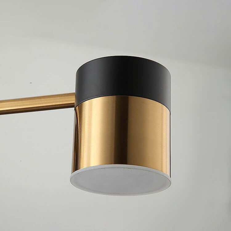 Moderno Minimalista Nero Oro Bilanciato 4-8 Luci Semi-Flussante