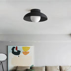 Lampada da soffitto moderna rotonda in metallo