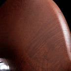 Applique da parete moderna minimalista rotonda in legno massello con 1 luce