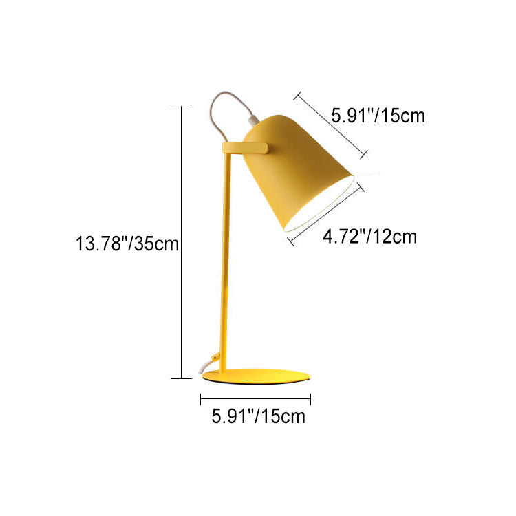 Lampada da Tavolo 1 Luce Design Secchiello Creativo Colorato Nordic