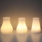 Lampada da tavolo decorativa a luce notturna con telecomando in geometria creativa PE