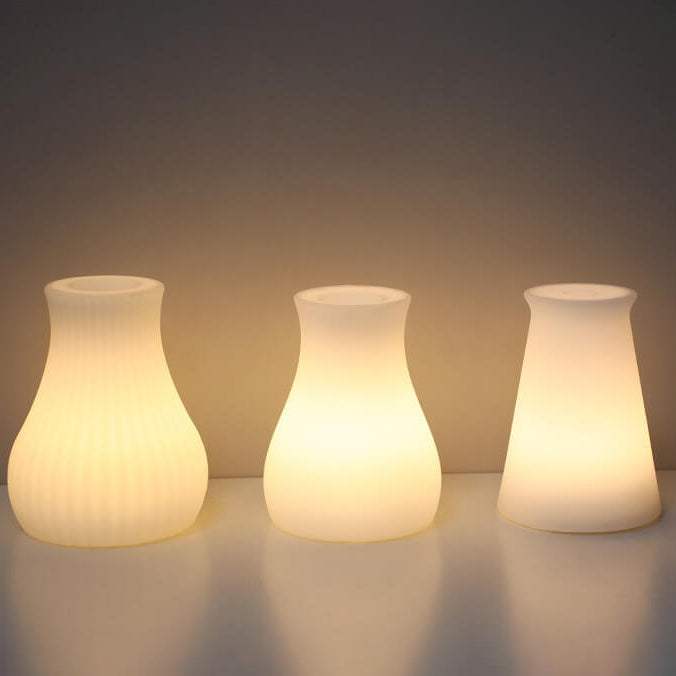 Lampada da tavolo decorativa a luce notturna con telecomando in geometria creativa PE