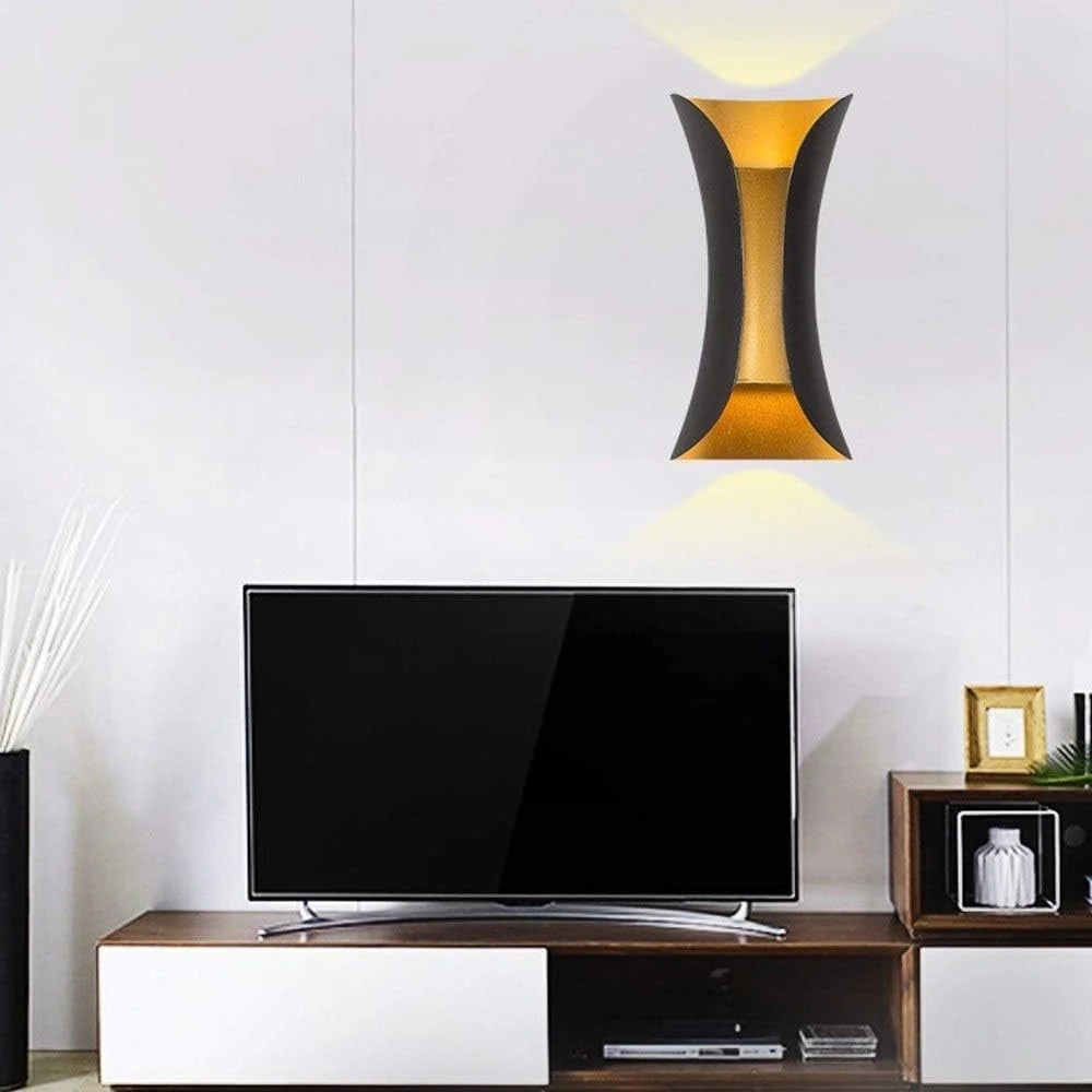 Moderna Luce da Parete Irregolare in Alluminio per Esterni