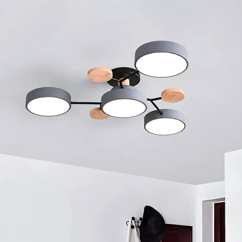 Lampada da soffitto LED circolare acrilica moderna nordica