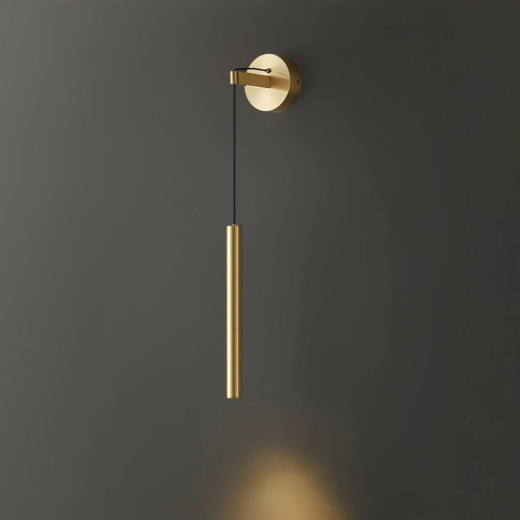 Lampada da Parete Verticale in Rame Elegante
