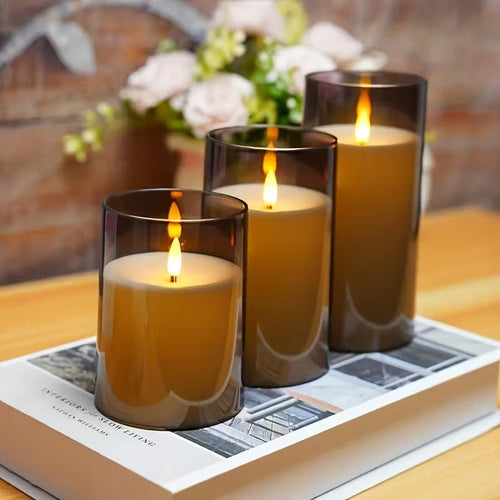 Candele Senza Fiamma Deluxe – Set di 3