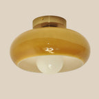 Lampada da soffitto in vetro rotonda classica