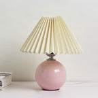 Lampada da Tavolo Ceramica Pieghettata Minimalista Nordica a 1 Luce