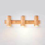 Faretto da Parete in Legno Moderno Minimalista 1/2/3 Luci