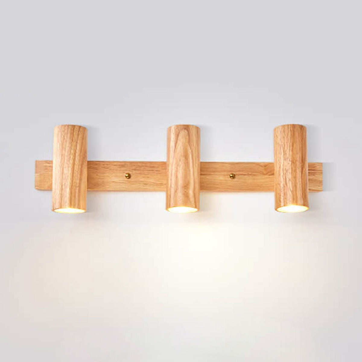Faretto da Parete in Legno Moderno Minimalista 1/2/3 Luci