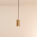 Lampada a sospensione mini in ferro con colonna minimalista moderna a 1 luce per soggiorno