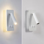 Faretto quadrato nordico contemporaneo in ferro, orientabile, lampada da parete LED per soggiorno e camera da letto