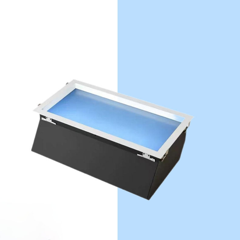 Moderna Lampada a Soffitto LED Metallica Minimalista Blu Cielo per Soggiorno
