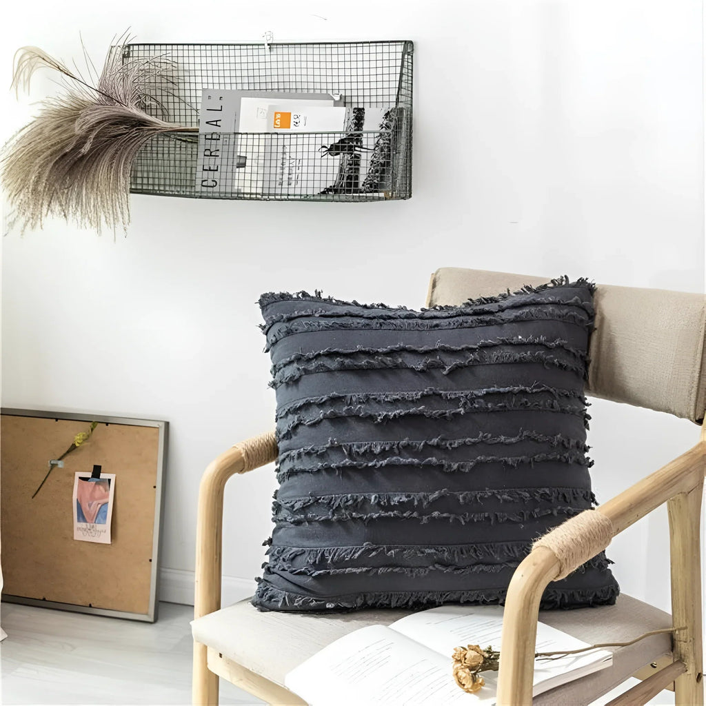 Copriletto Boho con Frange