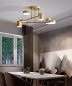 Nuova Luce da Soffitto Geometrica in Metallo