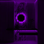 Specchio Luminoso Ottagonale 3D