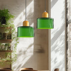 Lampada a sospensione in vetro creativo Bauhaus