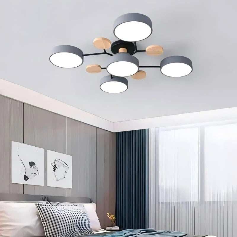 Lampada da soffitto LED circolare acrilica moderna nordica