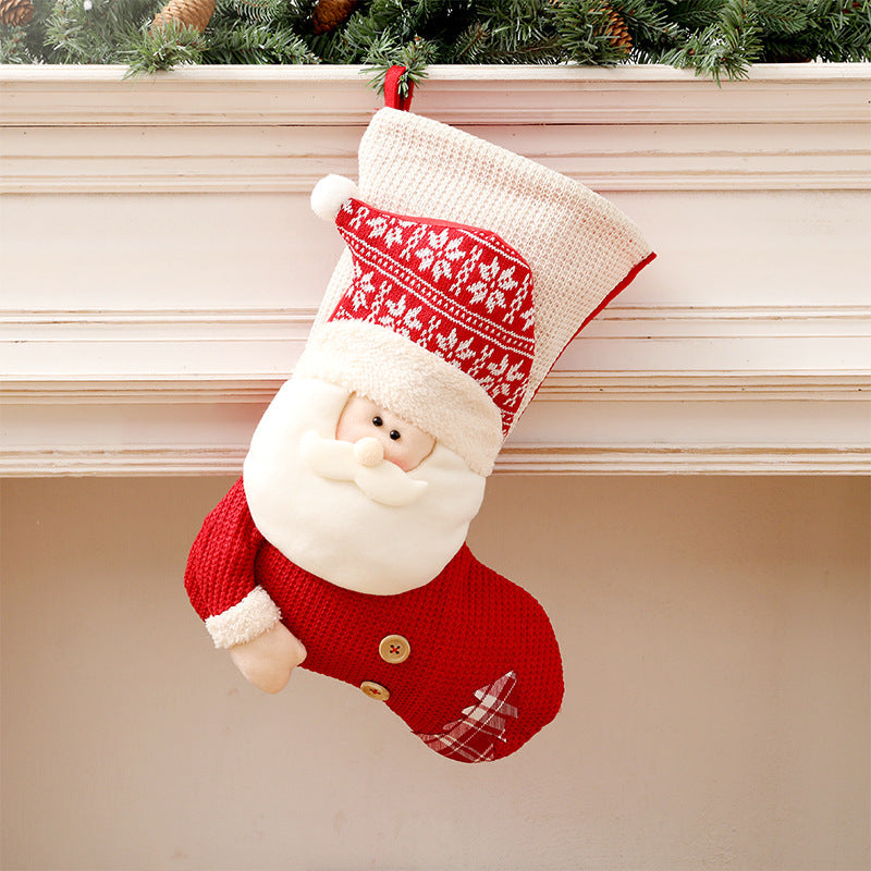 Calze di Natale lavorate a maglia – Decorazione natalizia calda per un Natale festoso