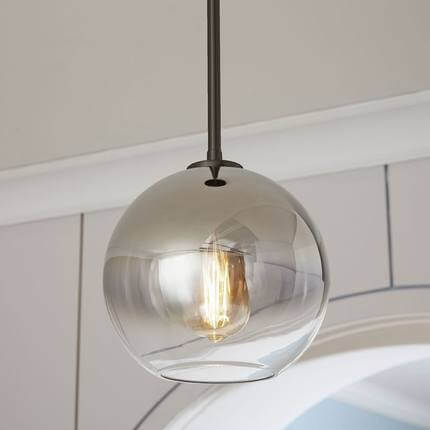 Lampada a Sospensione Globo in Vetro con Gradiente Nordic da 1 Luce
