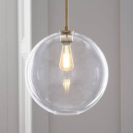 Lampada a Sospensione Globo in Vetro con Gradiente Nordic da 1 Luce
