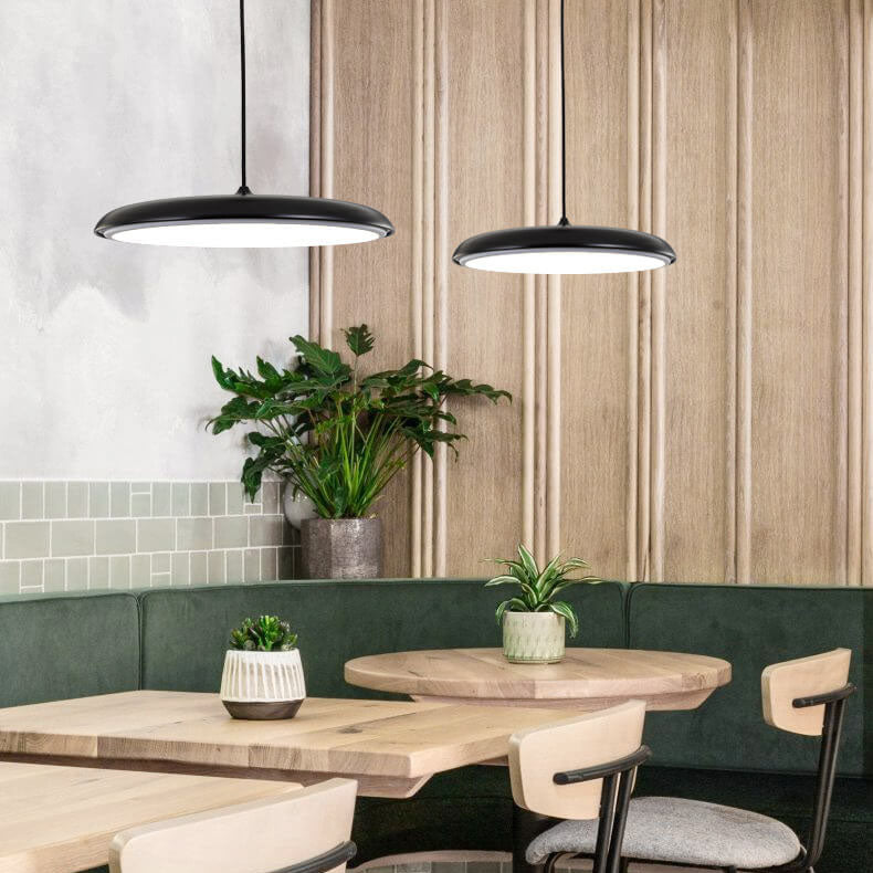 Lampada a Sospensione LED in Metallo Nordic Macaron Flying Saucer