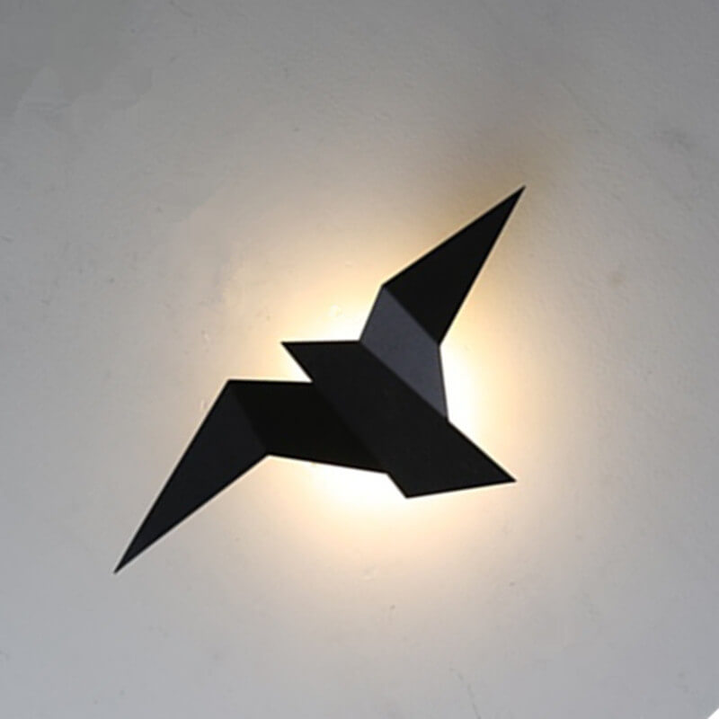 Applique da Parete LED in Metallo Creativo Moderno a Forma di Uccello Volante con 1 Luce