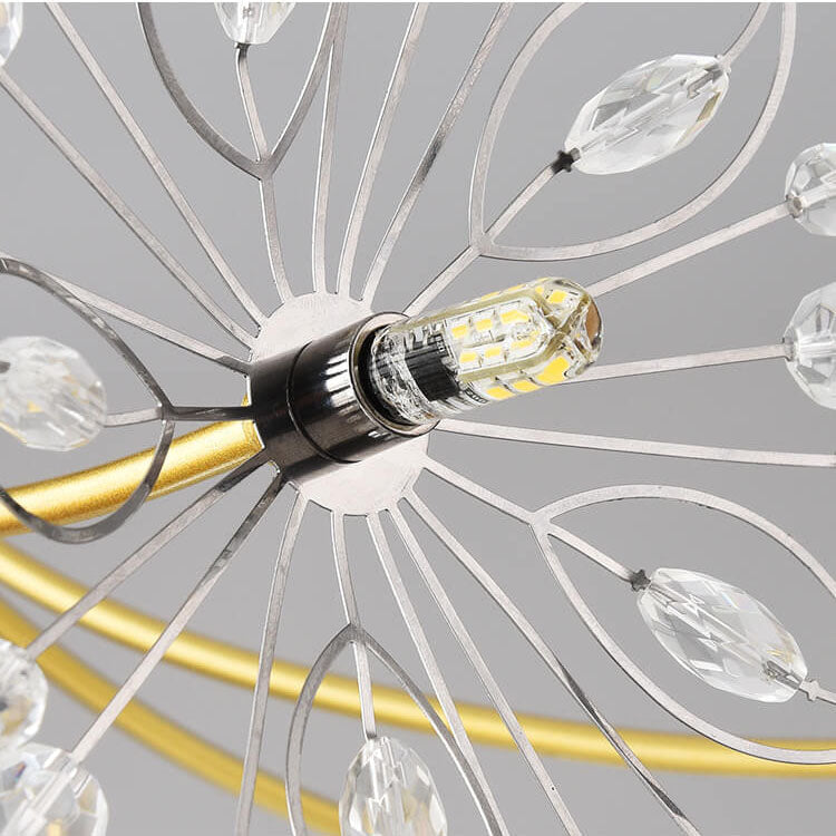 Lampadari a Sfumatura di Dente di Leone con Cristallo 13-19 Luci