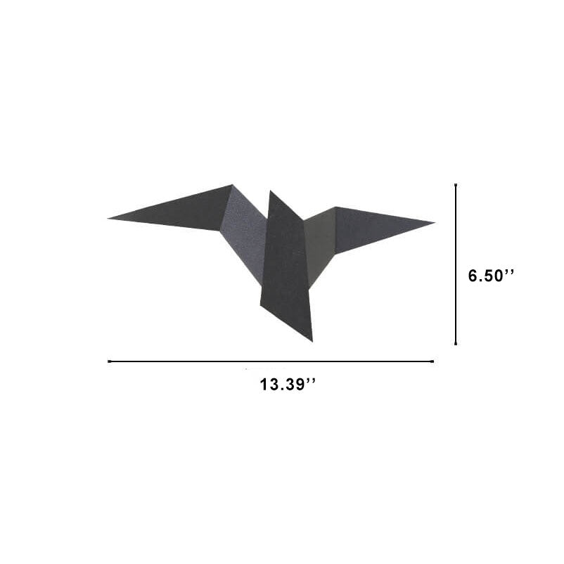 Applique da Parete LED in Metallo Creativo Moderno a Forma di Uccello Volante con 1 Luce