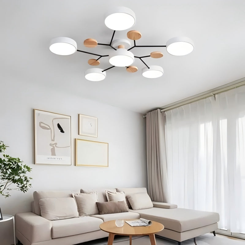 Lampada da soffitto LED circolare in acrilico