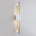 Applique da Parete in Marmo con Barre Cilindriche Classiche