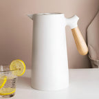 Caraffa Termica Isolata con Manico in Legno