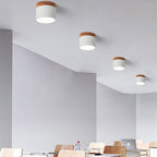 Plafoniera LED a Soffitto a Log in Colore Solido Scandinavo
