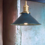 Lampada a Sospensione in Ottone a Forma di Cono Classico