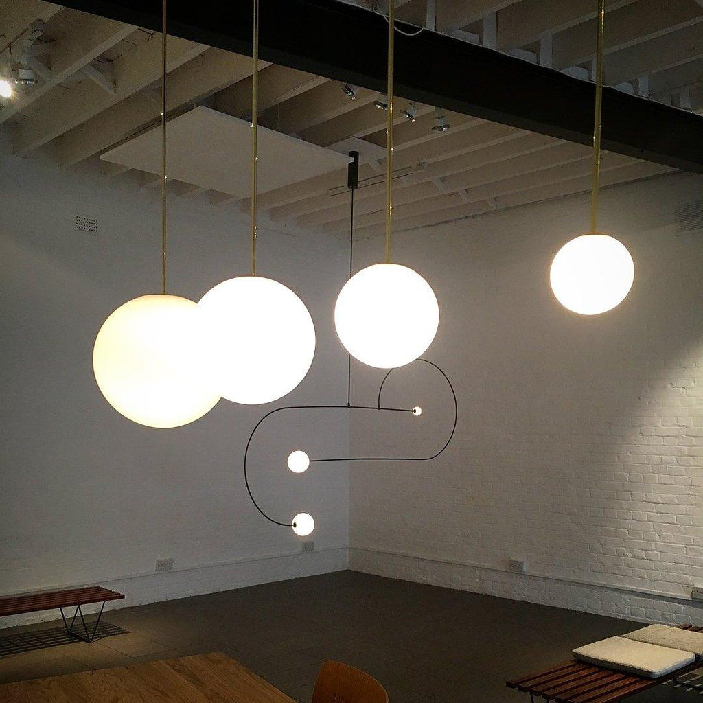 Lampada a Sospensione Minimalista in Ottone
