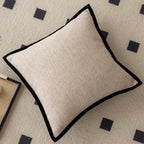 Fodere per Cuscini con Bordo Nero in Stile Retro Francese
